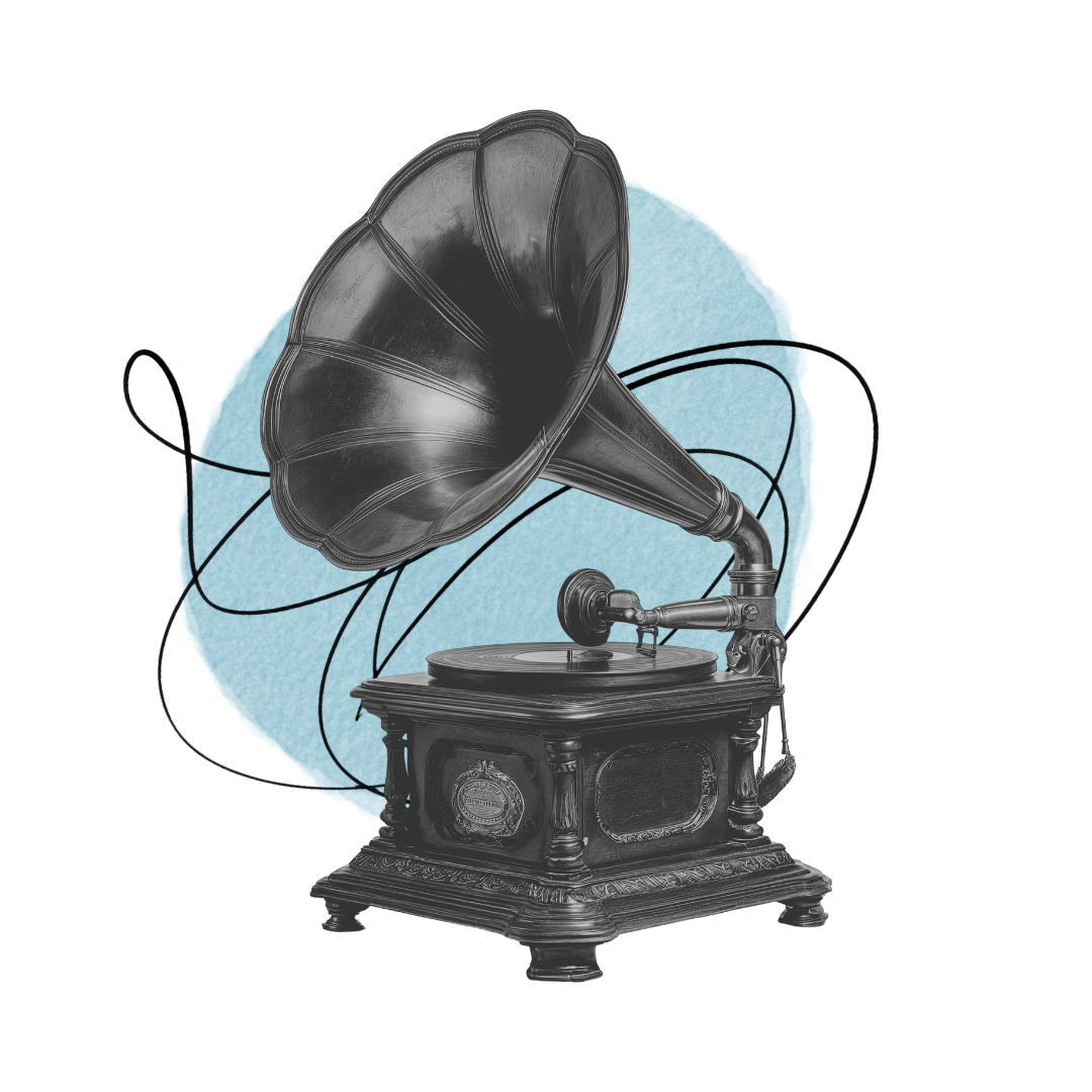 Gramophone collage